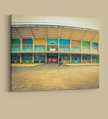 Running at the National Stadium